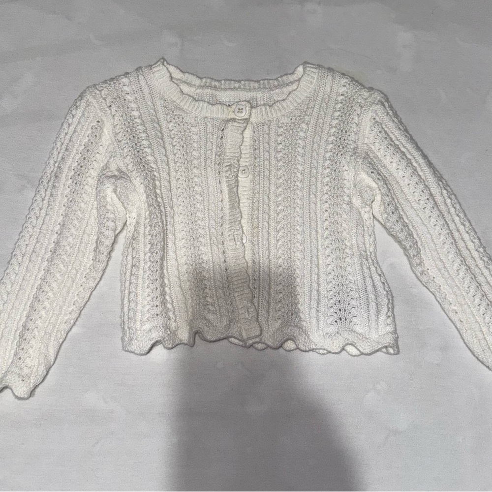 Baby gap white cardigan